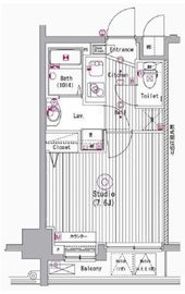 グランド・ガーラ新横浜South 3階 間取り図