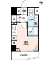 プレール・ドゥーク横濱紅葉坂 7階 間取り図