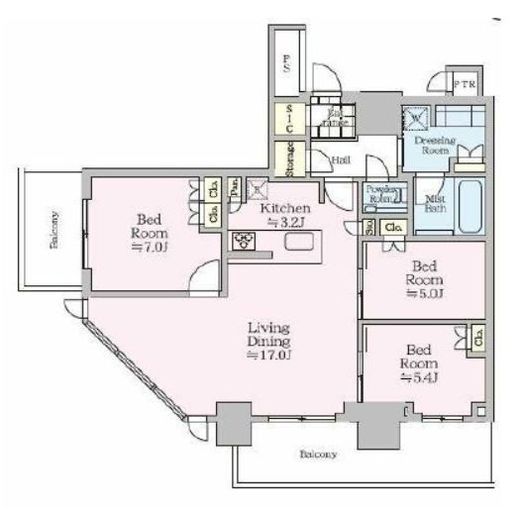 THE TOWER JUJO (ザ・タワー十条) 27階 間取り図