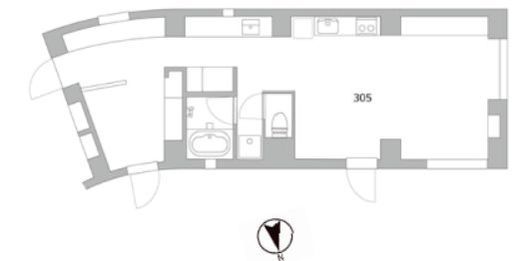 天神町place 305 間取り図