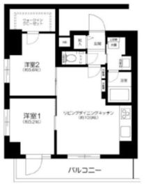 クレヴィスタ元浅草 8階 間取り図