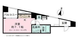 フロレゾン代々木 501 間取り図