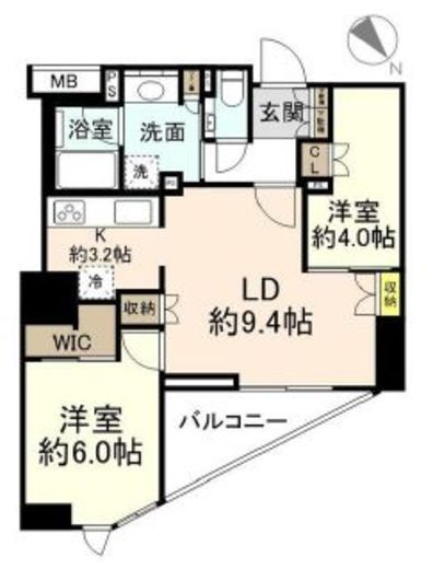 パークホームズ築地グリーンサイド 3階 間取り図