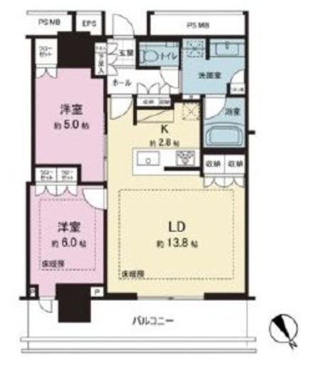 THE TOWER JUJO (ザ・タワー十条) 27階 間取り図