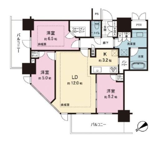 THE TOWER JUJO (ザ・タワー十条) 13階 間取り図