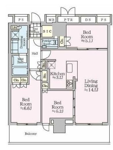 THE TOWER JUJO (ザ・タワー十条) 28階 間取り図