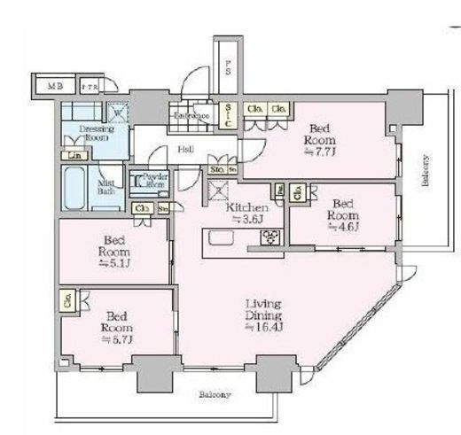 THE TOWER JUJO (ザ・タワー十条) 28階 間取り図