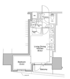 ザ・パークハビオ大森町 401 間取り図