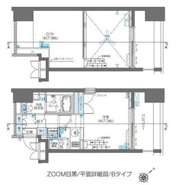 ZOOM目黒 4階 間取り図