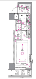 AZEST関内 808 間取り図