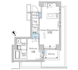 ガーデン原宿 209 間取り図