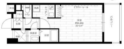 ステージファースト中野駅前 8階 間取り図