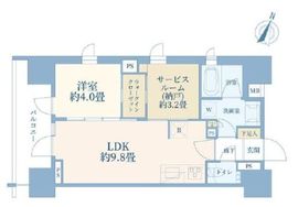 ピアース渋谷ウエスト 6階 間取り図