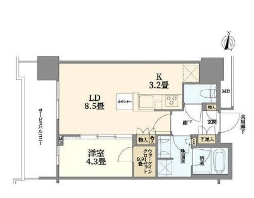 THE YOKOHAMA FRONT TOWER (ザ・ヨコハマフロントタワー) 20階 間取り図