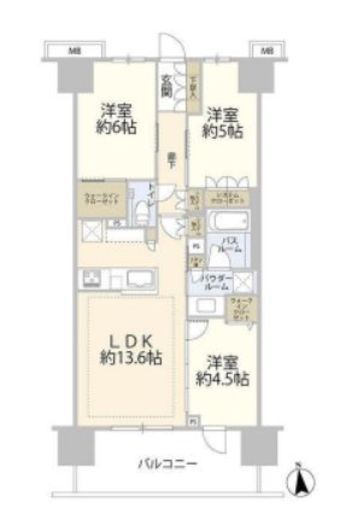 エクセレントシティ本厚木駅前 7階 間取り図