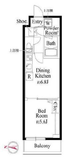 グランパセオ両国Ⅳ 606 間取り図