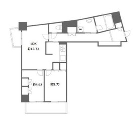 ラフィネ大崎 5階 間取り図