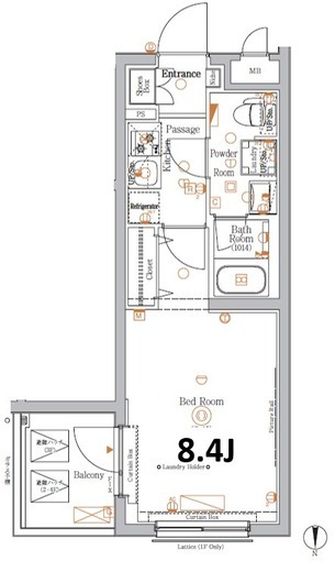 XEBEC八幡山 (ジーベック八幡山) 101 間取り図