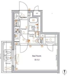 XEBEC八幡山 (ジーベック八幡山) 402 間取り図