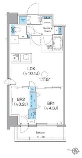 クレヴィアリグゼ西馬込 601 間取り図