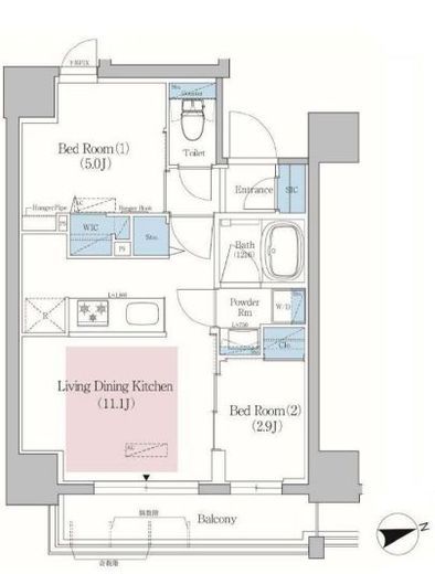 アーバネックス北上野 1203 間取り図