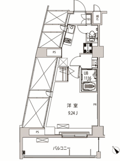 グローリア十条 503 間取り図