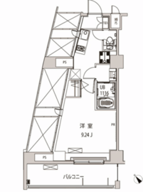 グローリア十条 503 間取り図