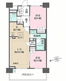 ザ・パークハウス横濱中山 2階 間取り図