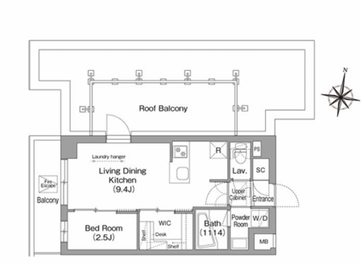 コンフォリア南品川 305 間取り図
