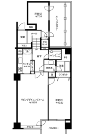 参宮橋マンション 513 間取り図