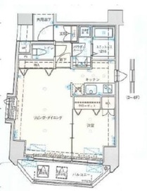 バージュアル新御徒町 2階 間取り図