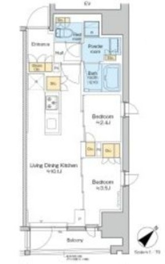 プラウドフラット日本橋馬喰町 503 間取り図