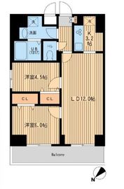 プルス上十条 806 間取り図