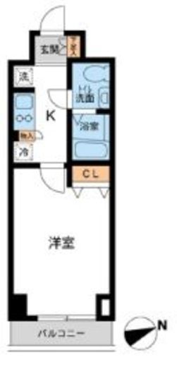 Cassia Kawasaki Residence (カッシア川崎レジデンス) 405 間取り図