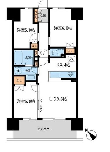 BLESS宮崎台 (ブレス宮崎台) 205 間取り図