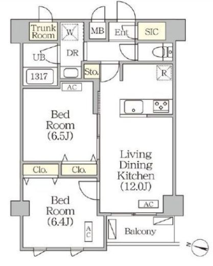 ORSUS志村坂上 (オルサス志村坂上) 513 間取り図