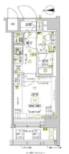 レアライズ新丸子 2階 間取り図