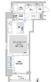 パークキューブ西新宿 1304 間取り図