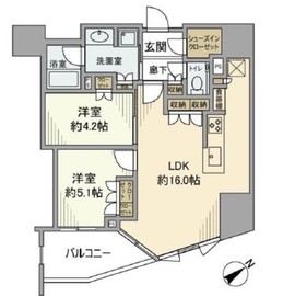パークホームズ文京本駒込 8階 間取り図