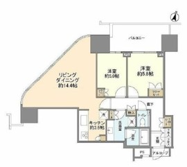 二子玉川ライズタワー 23階 間取り図