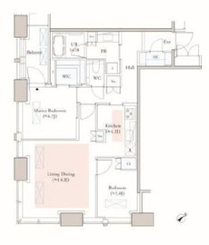 Dマークス西新宿タワー 22階 間取り図