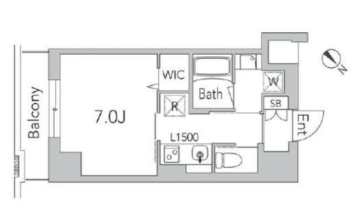 コーデリア荻窪 206 間取り図
