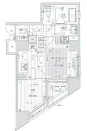 レックス日本橋水天宮プレミアタワー 9階 間取り図