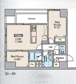 ルミエール三番町 301 間取り図