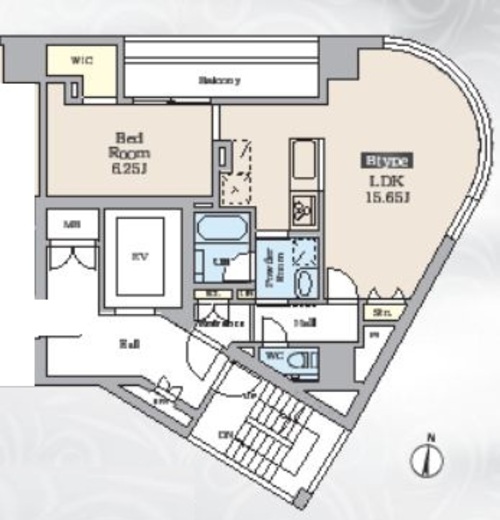 ルミエール三番町 402 間取り図