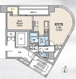 ルミエール三番町 402 間取り図