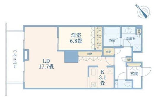ザ・東京タワーズ シータワー 47階 間取り図