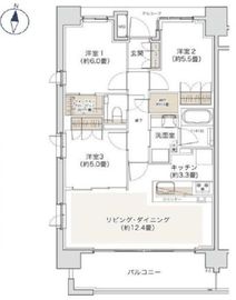 ザ・パークハウス杉並和田 3階 間取り図