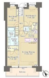 パークホームズ柏あけぼの二丁目 502 間取り図