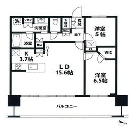 アーバンドックパークシティ豊洲タワー 50階 間取り図